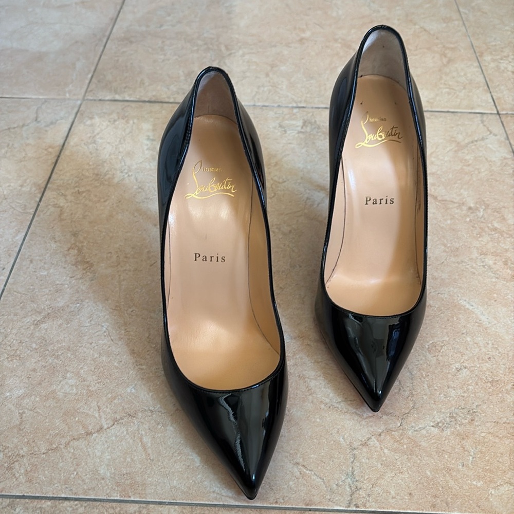 Christian Louboutin Black Patent Leather Heels